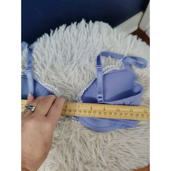 Adore Me 32D Purple Lace Balconette Bra With Underwire GUC - Picture 7 of 7